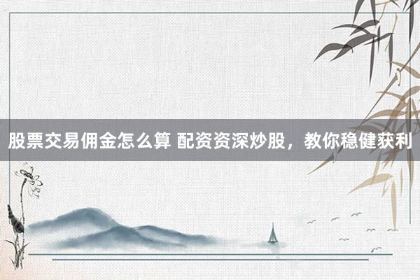 股票交易佣金怎么算 配资资深炒股，教你稳健获利