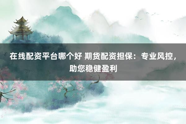 在线配资平台哪个好 期货配资担保：专业风控，助您稳健盈利